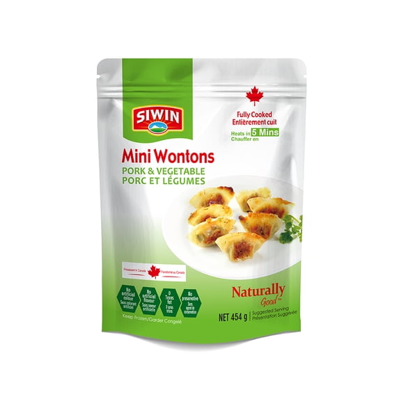 Mini-Wontons Surgelés Siwin au Porc et aux Légumes PORC LÉGUME WONTONS