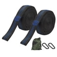 thumbnail image 3 of Hammock Rope, Inelastic 2m Long Portable Strong Bearing Capacity Wear Resistant 2 Packs Hammock Hanging Strap With Hook Carabiners For Hiking Camping Travel, 3 of 8