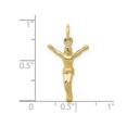 thumbnail image 2 of 10K Yellow Gold Crucifix Charm Pendant Necklace with Chain, 2 of 4