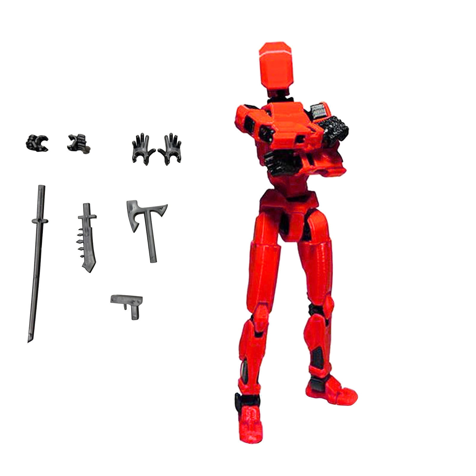 Assembled T13 Action Figure with Stand, 3D Printed Dummy 13 Action
