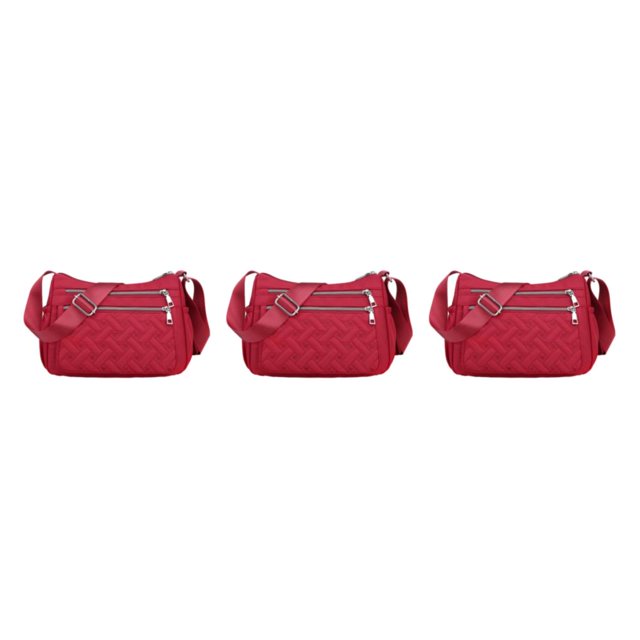 Maytalsory Crossbody Bag Premium For Multipurpose Large Capacity Polyester Messenger Bag Premiun Multiple Occations Gift winered 3Set