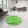 thumbnail image 4 of Ahgly Tapis Rectangulaire Lavable en Machine Intérieur Transitionnel Vert Émeraude, 2 Pieds x 5 Pieds, 4 of 7