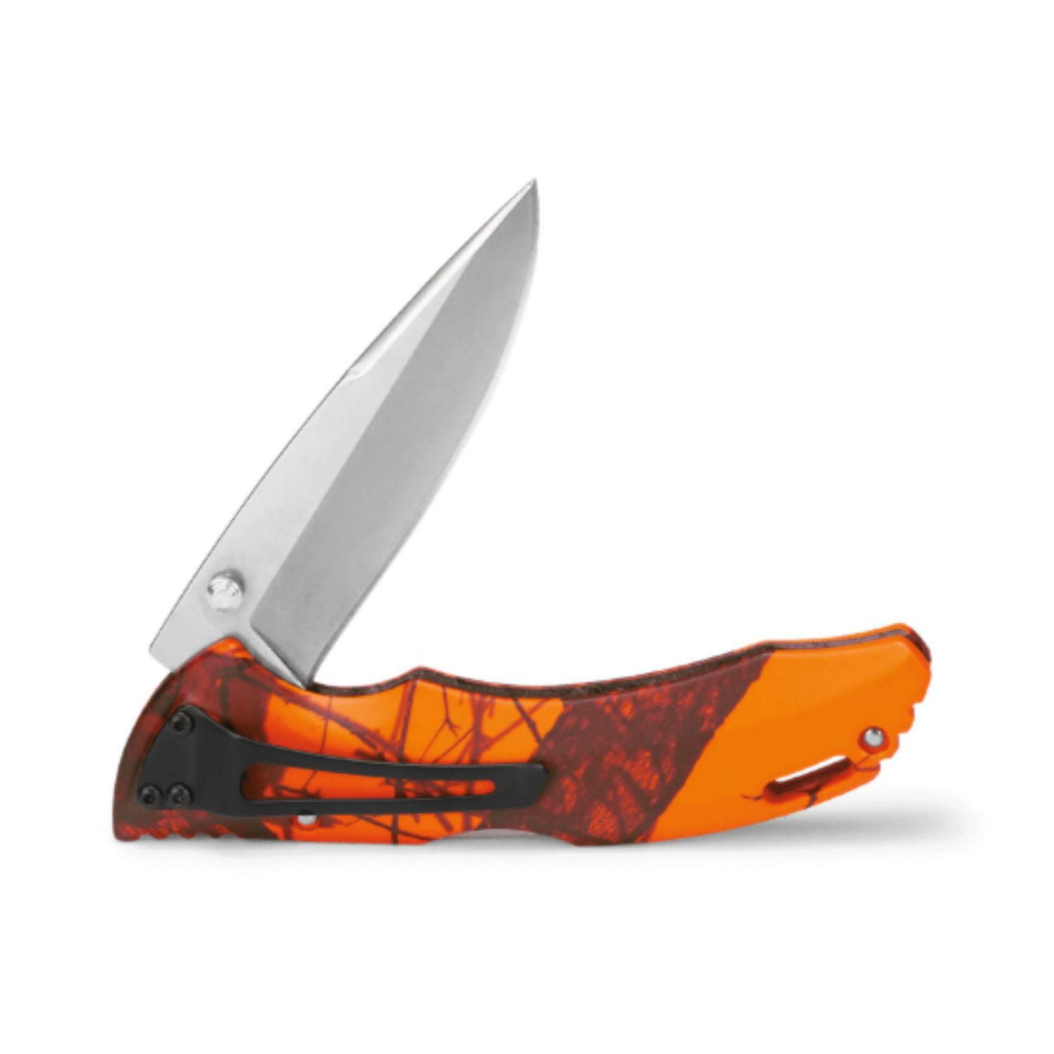 Buck Knives 285 Bantam Mobo, Folding Knife, Mossy Oak® Blaze Camo Folding Knife, Drop Point Blade, Compact, Lightweight, 100% Lifetime Warranty, Stainless Steel, Hunting, Outdoors