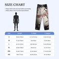thumbnail image 4 of Xecao Baseball Breaking Glass for Men's Pajama Pants Long Lounge Pants with Drawstring Waistband and Pockets Comfortable Sleepwear for Home Relaxation-3X-Large, 4 of 6
