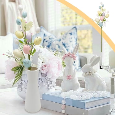 Tyidzon Artificial Easter Flower, 20 Inch Easter Egg Berries Decorations, Spring Flower Stems Easter Egg Twig Branches, for Home Party Vase Flower Arrangement Decor