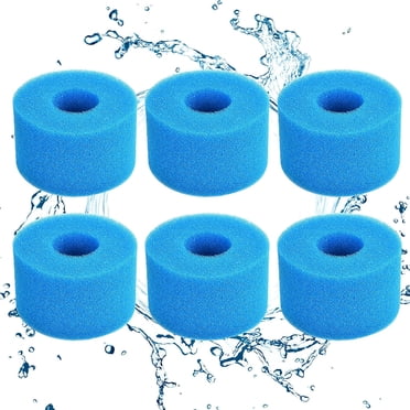 Jinswick Reusable 4-pack Type VI Sponge Cartridge, Type VI Spa Filter and Hot Tub Filter for Bestway Spa Replacement Filters Filter Pump