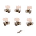thumbnail image 3 of Classical Guitar Tuning Peg, White Guitar Peg Tuner Durable 3L3R Decorative Easy To Install  For Replacement, 3 of 8