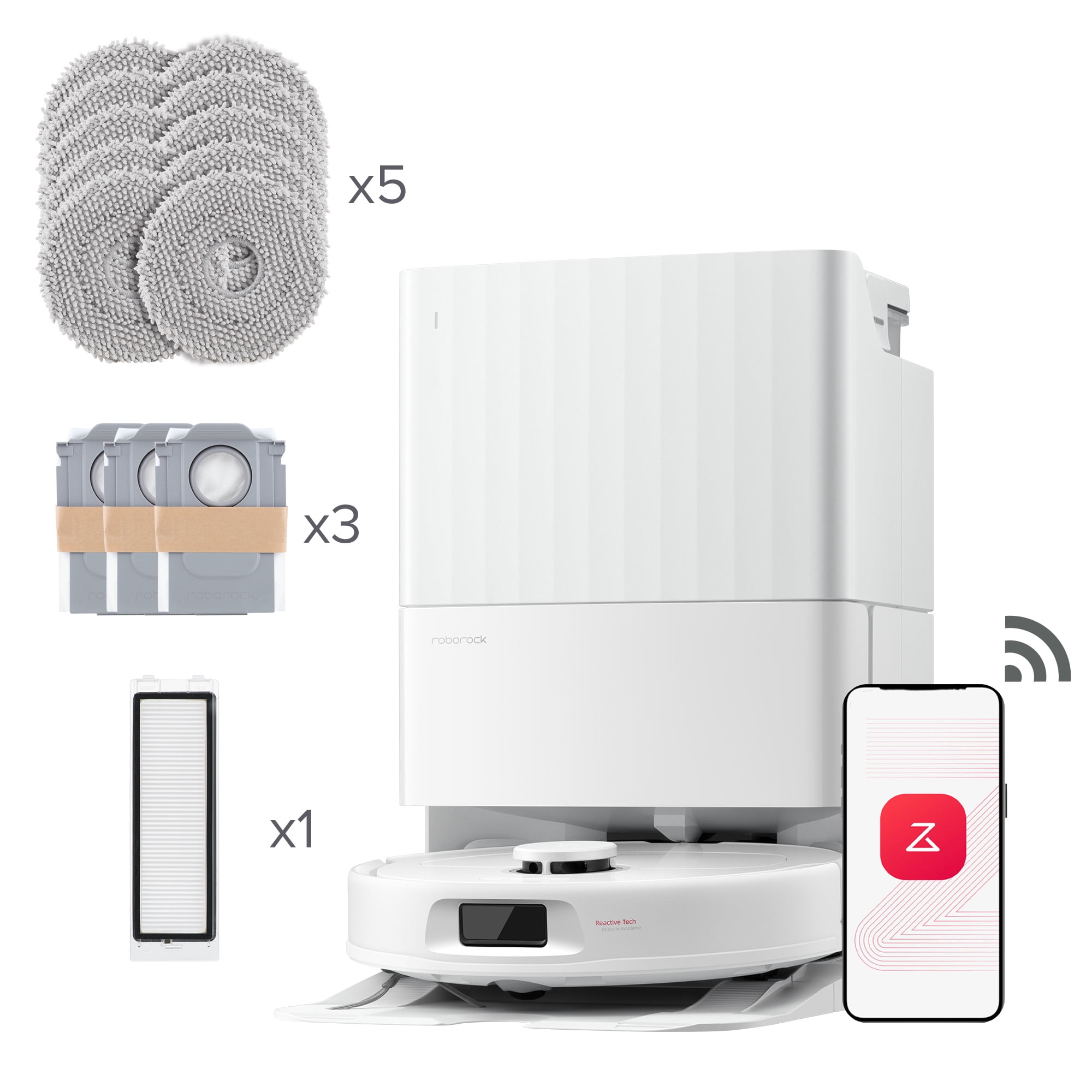 Roborock QR798 Robot Vacuum Cleaner and Mop with Auto Washing