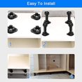 thumbnail image 3 of 20Pcs Furniture Feet Adjustable Cupboard Foot Leg Unit Cabinet Legs with Kick Board Clips for Kitchen Bathroom Cabinet, 3 of 5