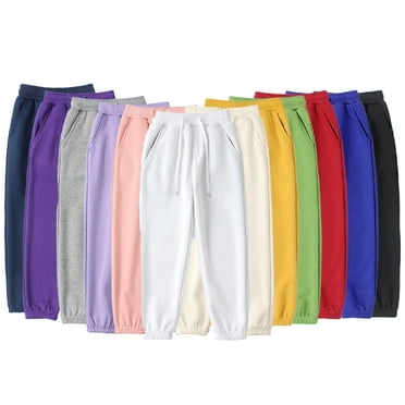 Pantalon de Survêtement Chaud pour Filles et Garçons, Tout-Petits, Taille Élastique, Doublé en Molleton, Pantalon Jogger, Ado Unisexe, Pantalon Ample, Automne Hiver, Bas de Survêtement, Pantalons 4-12 Ans