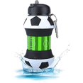 thumbnail image 2 of Toddler Water Bottle Soccer Style,Kids Water Bottle, 580ml Water Bottle, Silicone Foldable Water Jug for School, Hiking Outdoor Indoor Sports, 2 of 5