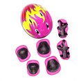 thumbnail image 1 of Ensemble de 7 Pcs d'Équipement de Protection pour Enfants avec Casque Ajustable, Genouillères, Coudières et Protège-Poignets pour Patins à Roulettes, 1 of 7