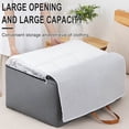 thumbnail image 3 of Large Reusable Storage Bags With Strong Handles & Zippers, Heavy Duty Washable Moving Bag, Closet, Underbed Organizer For Bedding, Blanket, 3 of 7