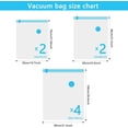 thumbnail image 2 of LoonWear Sacs de Rangement sous Vide - Lot de 8 Sacs de Compression Réutilisables Économiseurs d'Espace - Sacs de Voyage à Double Fermeture Éclair pour Vêtements Couettes Literie, 2 of 5