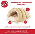 thumbnail image 2 of Ethical Pets Sleep Zone 22" Small Cuddle Cave Dog and Cat Pet Bed, 2 of 9