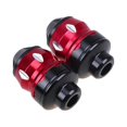 thumbnail image 4 of jinwen 2pcs Aluminum Alloy Motorcycle Front Wheel Drop Resistance Fork Cups Red, 4 of 9