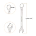 thumbnail image 2 of Uxcell 2pcs Thin Combination Wrench Metric 21mm Torx Ended Box 15 Degree Offset Open End Stainless Steel, 2 of 7