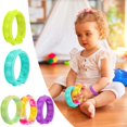 thumbnail image 4 of 2 Pcs Pops Bubble Simple Dimple Jouet Fidget Bracelet en Silicone Coloré Anxiété Bande Sensorielle, Poudre Dorée, 4 of 7
