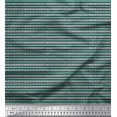thumbnail image 1 of Soimoi Poly Georgette Fabric Stripe & Arrow Block Print Fabric by The Yard 52 Inch Wide, 1 of 3