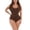 Brown, variant on WZXFASHION Women's Solid Color Fashionable Casual Hip Lifting Seamless Shapewear Shapers Brown XL