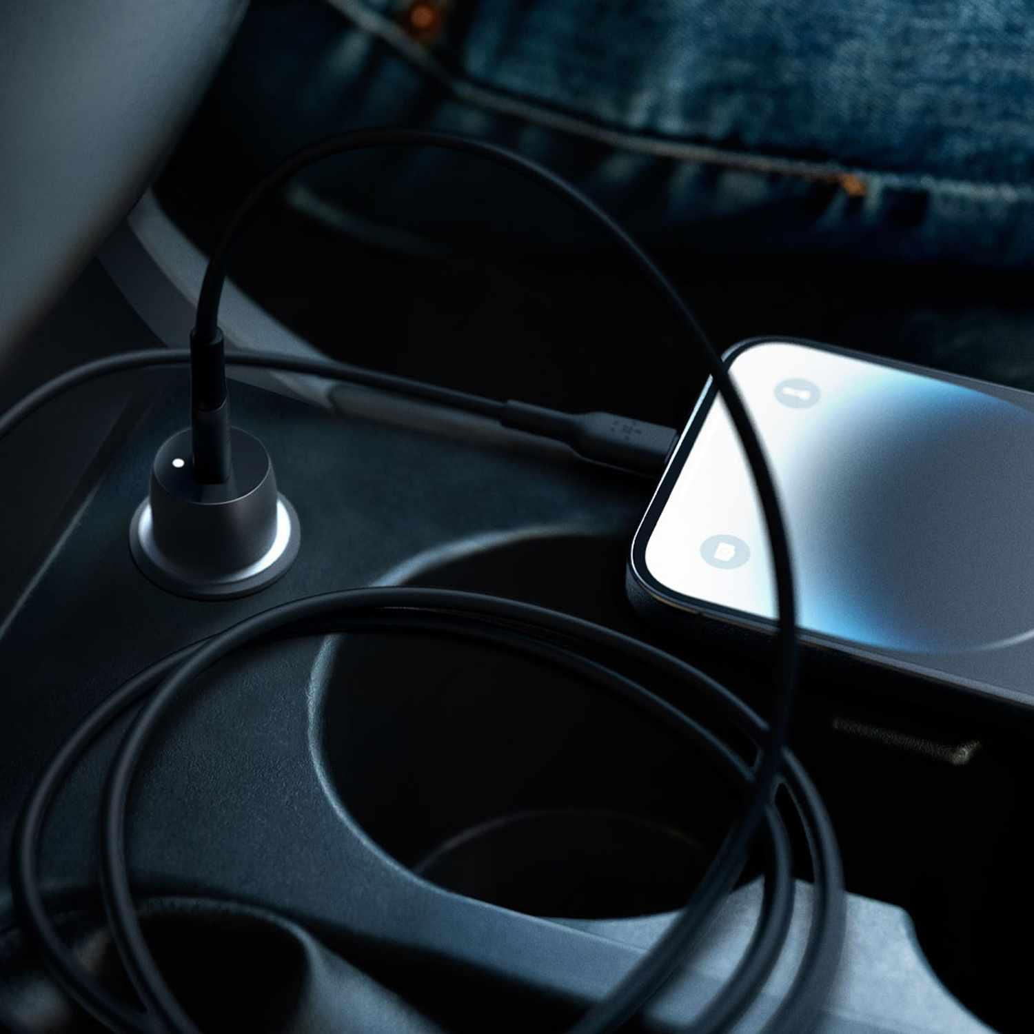 Chargeur Voiture BoostCharge 30W USB-C PD Câble USB-C USB-C de Belkin