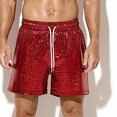 thumbnail image 2 of Diufon Mens Drawstring Cargo Shorts Oversized Casual Outdoor Hiking Sport Shorts Spring Summer Loose Shorts with Pockets, 2 of 4