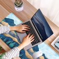 thumbnail image 4 of Large Mouse Pad 31.4 x 15.7inches 3mm XXL Extended Gaming Mouse Pad Mat with Non-Slip Base Stitched Mousepad for Computer,Office,Keyboard and Laptop-Sunrise Forest，Waterproof Desk Mat, 4 of 5