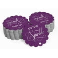 thumbnail image 2 of Inkdotpot Silver Foil Paper Hang Tags Let Love Sparkle Wedding Favor Tags 50 Pieces, 2 of 6