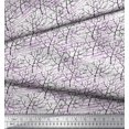 thumbnail image 2 of Soimoi Polyester Crepe Fabric Dry Tree Print Sewing Fabric Yard 52 Inch Wide, 2 of 3