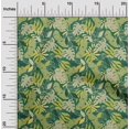 thumbnail image 2 of oneOone Rayon Green Fabric Tropical Dress Material Fabric Print Fabric By The Yard 56 Inch Wide, 2 of 4