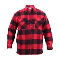 thumbnail image 2 of Rothco Extra Heavyweight Buffalo Plaid Sherpa-lined Flannel Shirts - Red, Large, 2 of 2