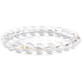 thumbnail image 1 of Bracelet Extensible Unisexe en Perles Rondes de 8 mm en Quartz Clair Naturel de Qualité A en Cristal de Roche 7 Pouces, 1 of 2