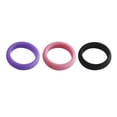 thumbnail image 2 of FRCOLOR sports rings 3pcs Silicone Rings Active Gym Fashion Rings for Women(Size 4),0.75"X0.75"X0.2", 2 of 4