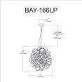 thumbnail image 2 of Luminaire suspendu Dainolite BAY-166LP-PC en chrome poli, 2 of 3