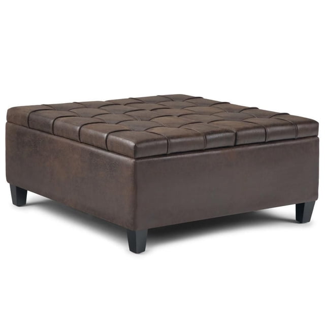 Table basse ottomane de rangement Elliot
