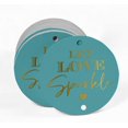 thumbnail image 2 of Inkdotpot Pack Of 100 Real Gold Foil Paper Tags Let Love Sparkle Wedding Favor Hang Tags, 2 of 6