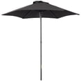 thumbnail image 1 of Outsunny Parasol de Patio 6,6 Pi, Parasol d'Extérieur avec 6 Baleines Solides, Noir, 1 of 10