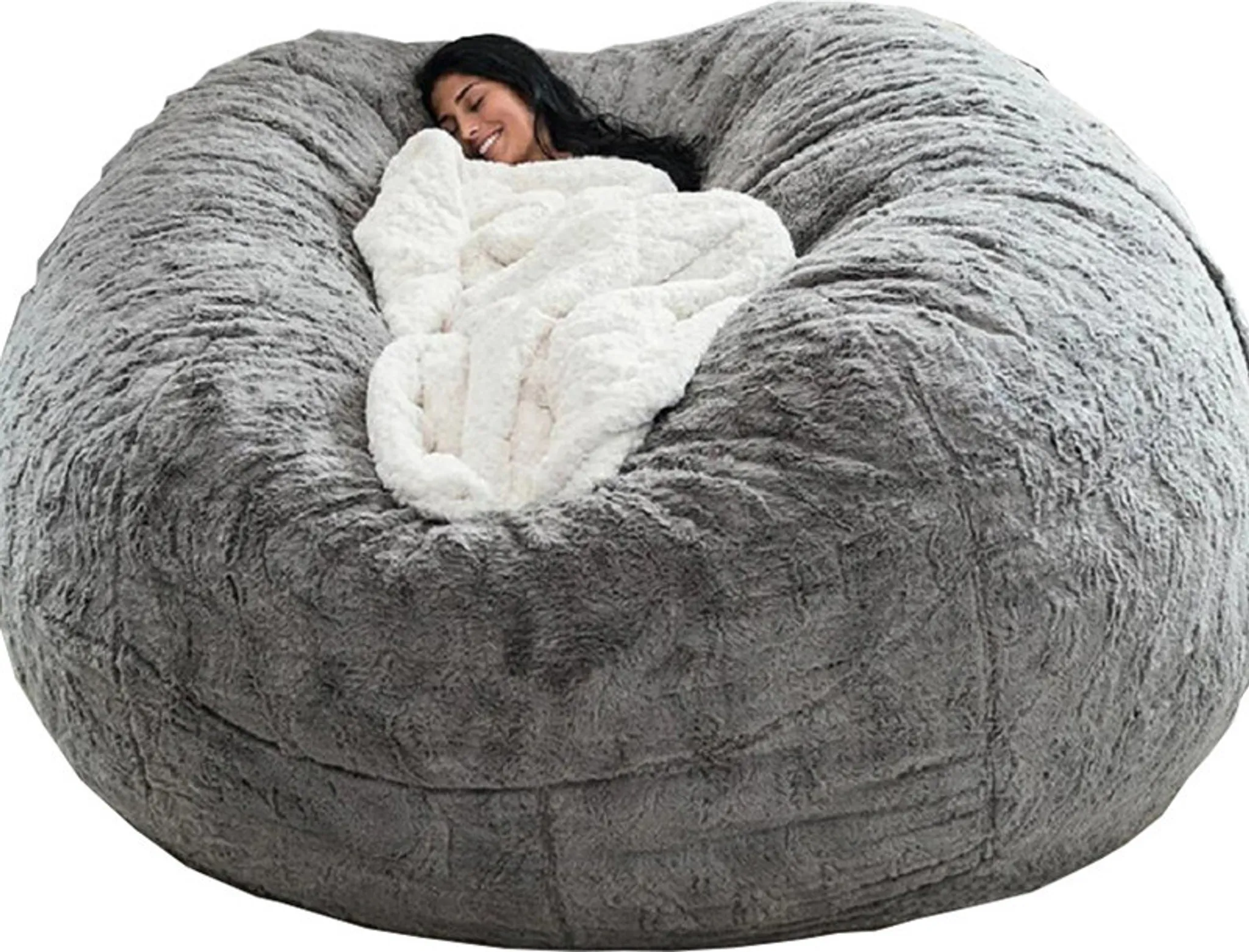 Housse de Fauteuil Poire 130x60 cm Options Multicolores Gris et Design Ergonomique