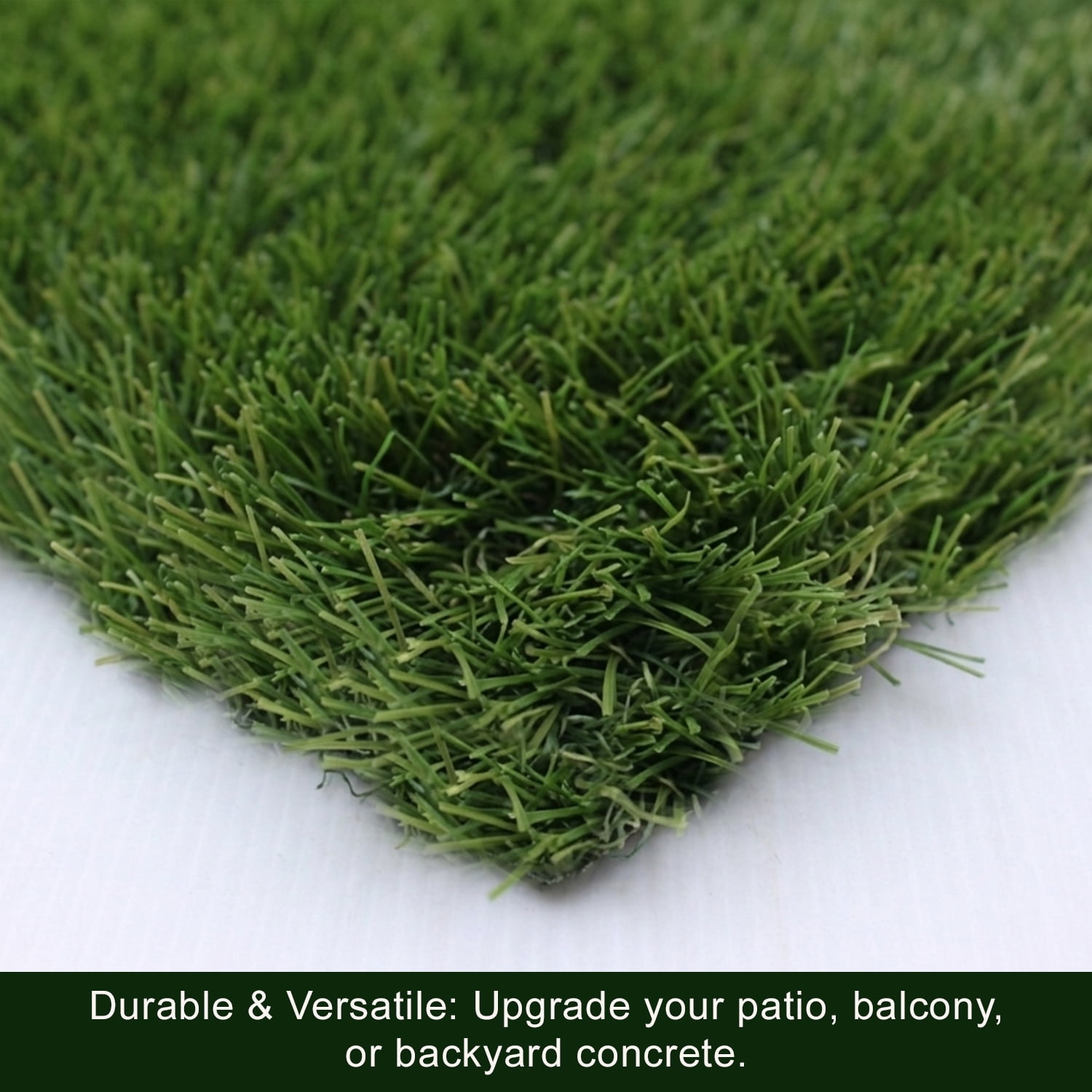 Tapis ECARPET En Gazon Artificiel Extérieur, Tapis De Pelouse Synthétique Durable Pour Patio Et Balcon, Vert