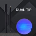 thumbnail image 3 of 1pcs Invisible Fluorescent Pen UV Light Markers Pen Dual Tip 0.5mm/1.0mm Hidden Ink Pen Invisible Pen Children Spy Game Pen, 3 of 5