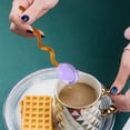 thumbnail image 4 of Iced Coffee Glass Cup, Colorful Transparent Glass Coffee and Dessert Spoons with Arched Wave Handles, 4 of 7