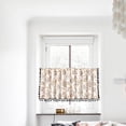 thumbnail image 3 of Valances for Windows Kitchen Curtains - Window Blackout Short Pole Pocket Curtain Panel, Suitable for Small Windows, Bathrooms, Basements Window Curtain Panels, 3 of 7
