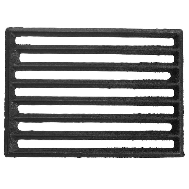 Grille Rectangulaire Noire en Fer pour Bois de Chauffage 1 Ensemble pour Barbecue Extérieur Cuisson Résistante à la Chaleur