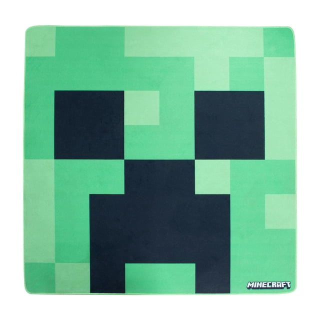 Minecraft Carpet, Creeper Design, 47.2 x 47.2 inches (120x120cm)