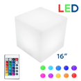 thumbnail image 2 of Novelty Lights 16 Inch RGB Cube Rechargeable Night Light, Waterproof Mood Lighting with Remote Control, Color-Changing Glow Cube for Indoor/Outdoor Use, 2 of 11
