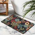 thumbnail image 4 of Modern Green Floral Rug 20x32 Inch - Non-Slip, Washable Area Rug for Entryway, Bedroom, Bathroom, Laundry Room - Small Distressed Accent Floor Carpet, 4 of 5