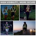 thumbnail image 4 of Gilet de Sécurité à Bretelles Réfléchissantes - Équipement de Course Réfléchissant à Haute Visibilité Réglable pour Femmes Hommes Nuit, Vert, Barres Horizontales, 4 of 4