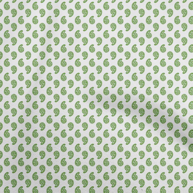 oneOone Polyester Lycra Light Green Fabric Block Sewing Material Print Fabric By The Yard 56 Inch Wide