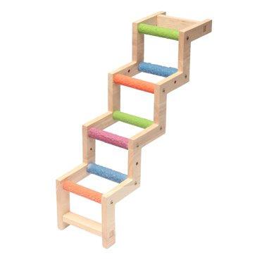 lionlar Bird Ladder Bridge Exercise Wooden Bird Bridge for Parakeets Conures Parrots L L