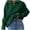 Vert, variante sur Chandails Mignons pour Femmes 2024 Chandail à Col Roulé Ample Uni Mode Chandail à Col Roulé Chandail en Tricot S-209 Bleu Pâle S